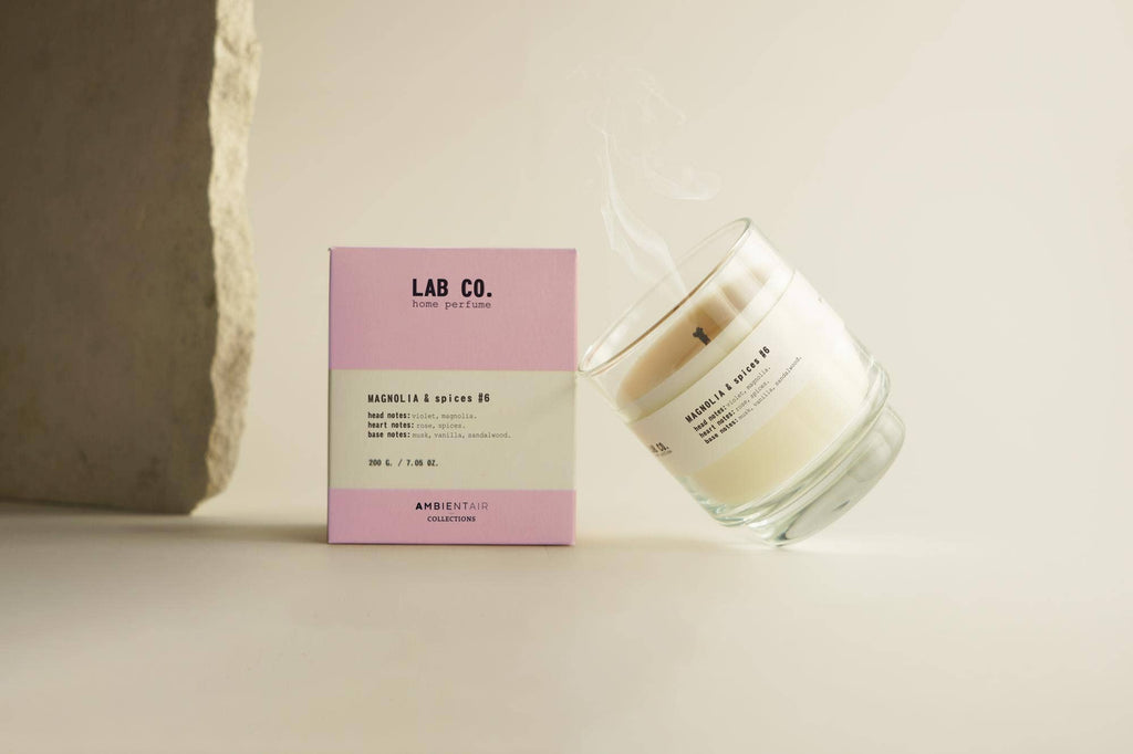 LAB CO. BOUGIE EN CIRE VEGETALE MAGNOLIA & EPICES 200 gr